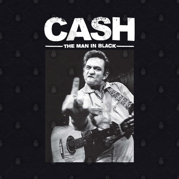 Middle Finger Johnny Cash | Vintage by BixterBitzzz